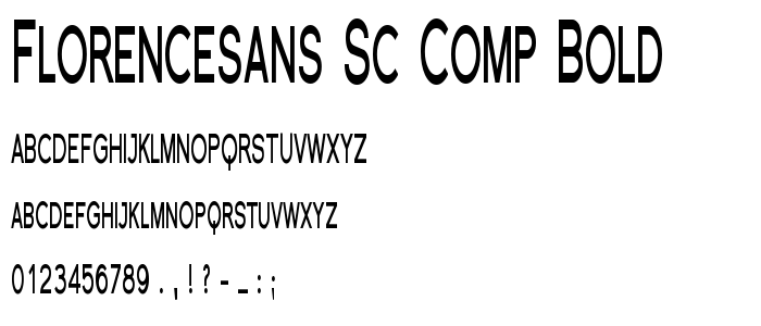Florencesans SC Comp Bold font